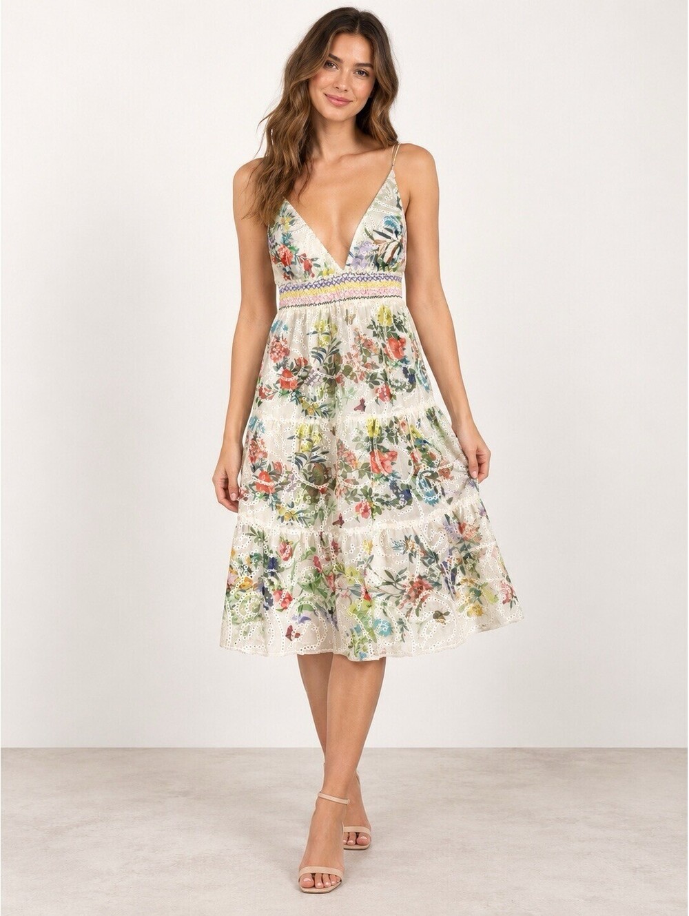 Alice + Olivia Christina High Low Floral Dress